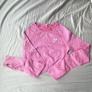 Pink Gymshark vital seamless crop top